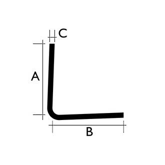 25 x 3mm Equal External White PVC Angle ER075W3